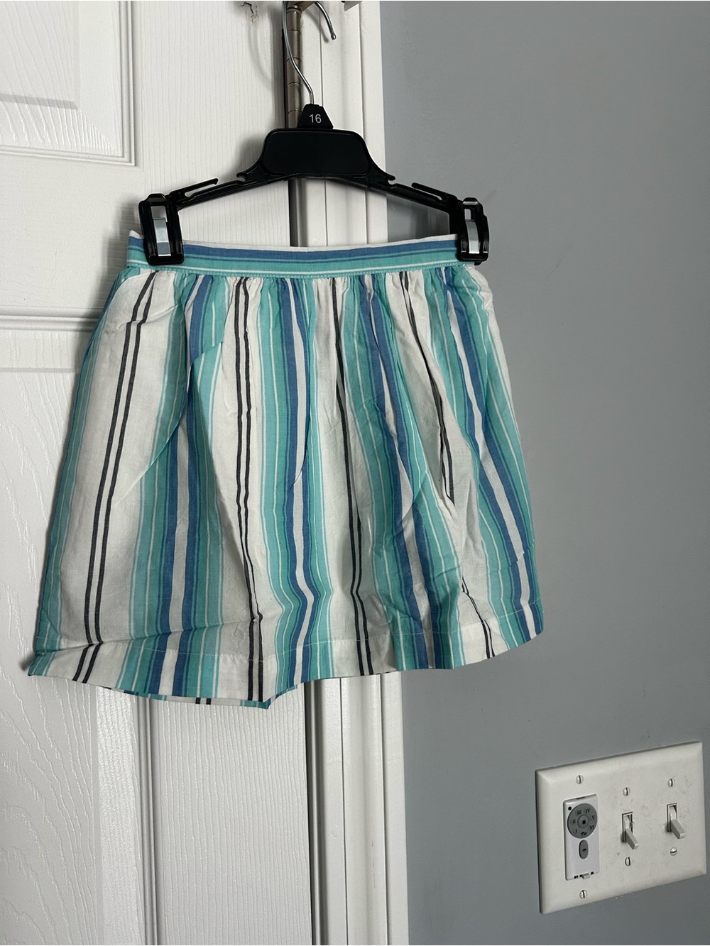 GAP Striped Blue & Teal Girls Skirt